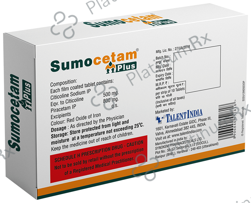 Sumocetam Plus Tablet 10s