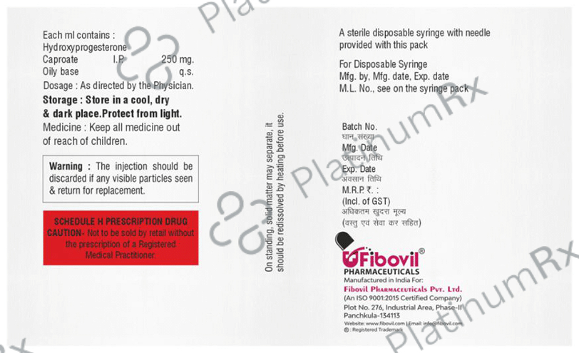 Fibogest H 250mg Injection