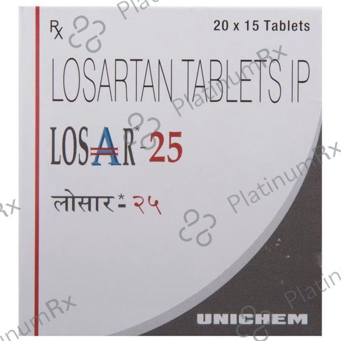 Losar 25mg Tablet 15s