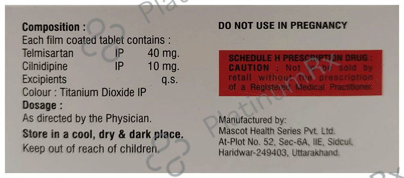 Cilsam T 10mg/40mg Tablet