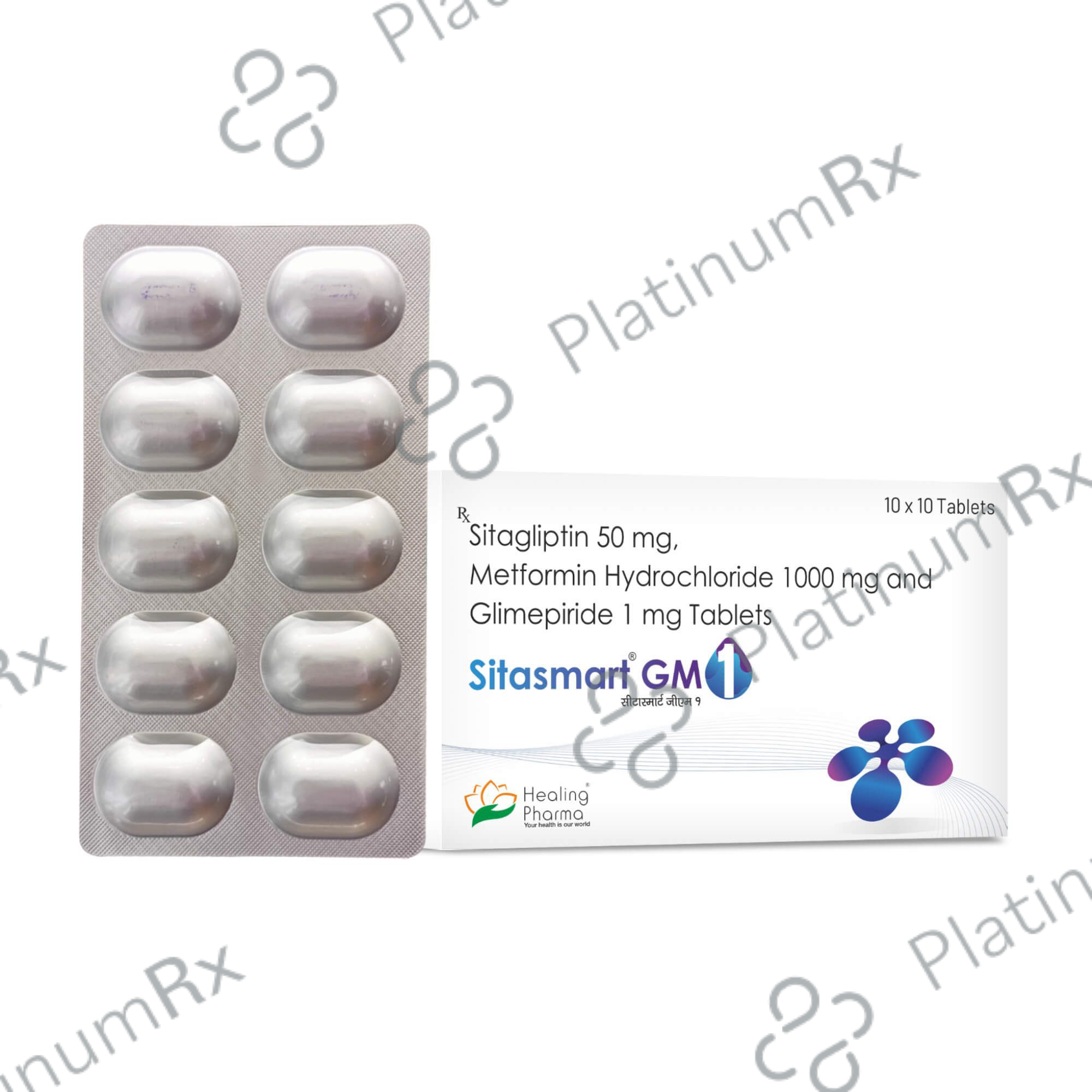 Sitasmart GM 1/1000/50mg Tablet 10s