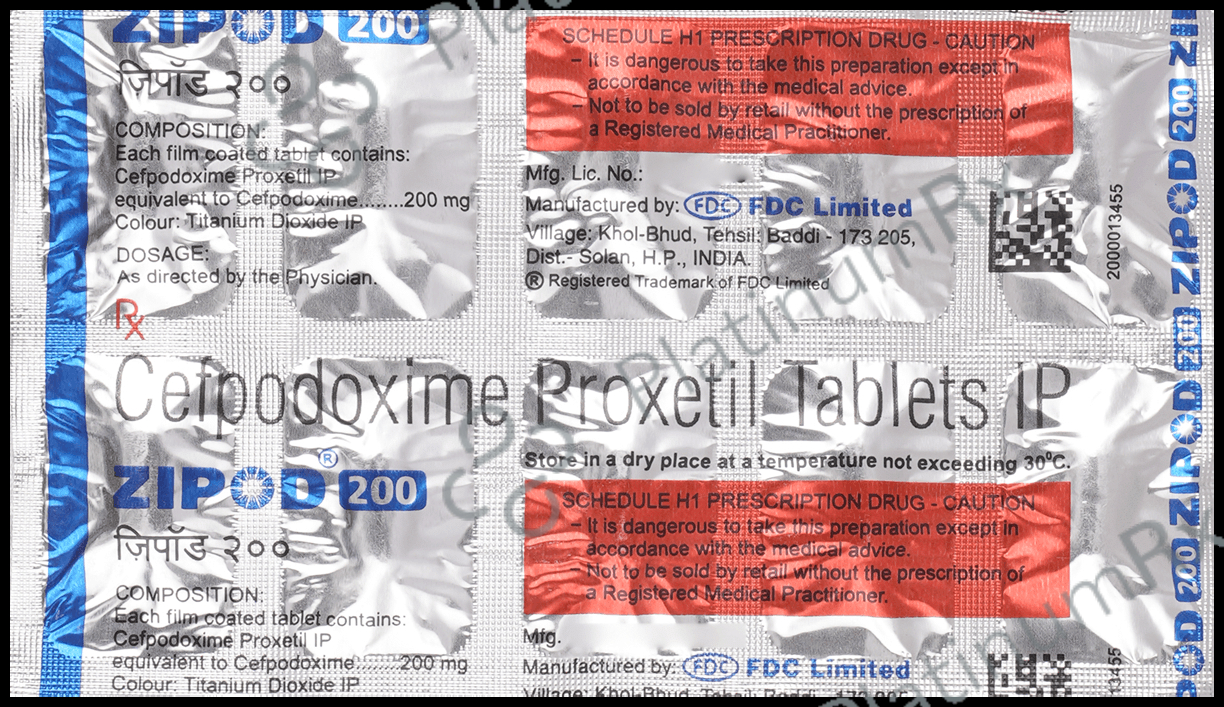 Zipod 200mg Tablet 10s