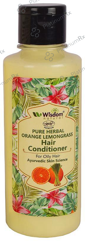 Wisdom Natural Pure Herbal Hair Conditioner Orange Lemongrass