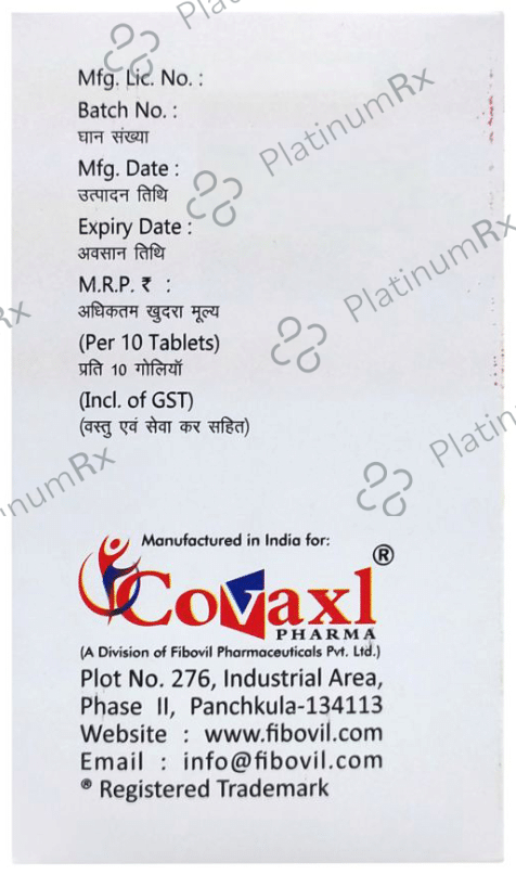 Cefuvax CV 500mg/125mg Tablet