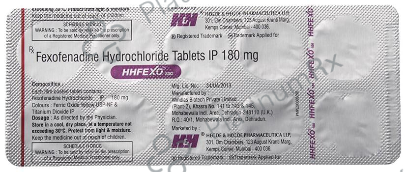 Hhfexo 180mg Tablet 10s