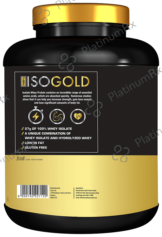 One Science Nutrition 100% Iso Gold Whey Protein Isolate Powder Banana Split