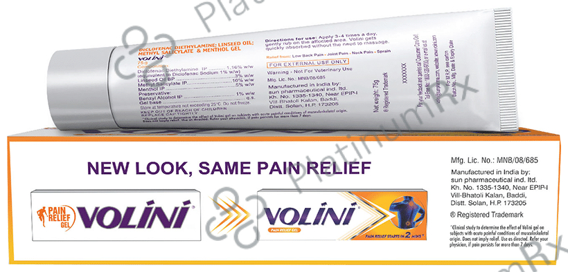 Volini Pain Relief Gel 75gm