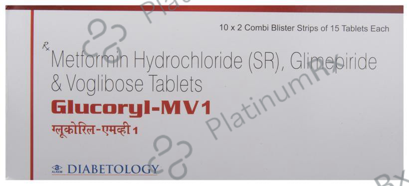 Glucoryl MV 1/500/0.2mg Tablet SR 15s