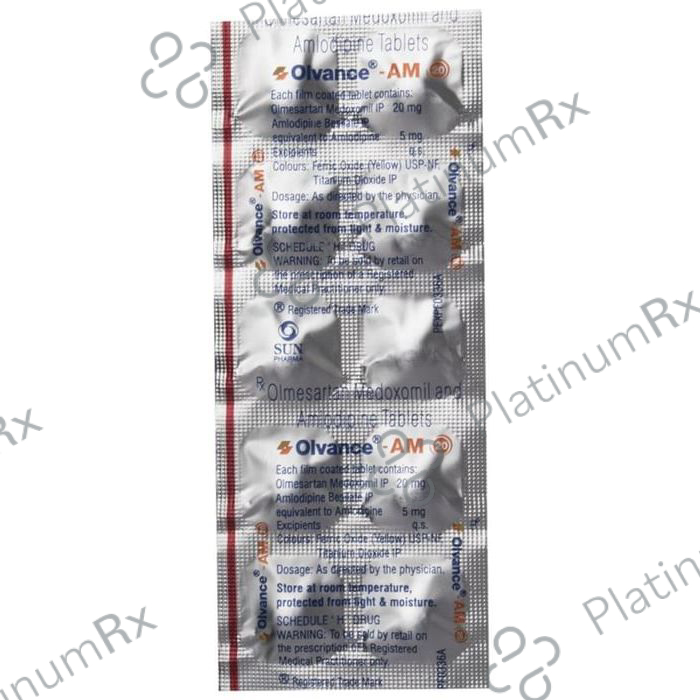 Olvance AM 20 5/20mg Tablet 10s