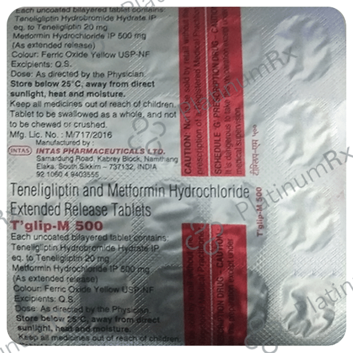 T Glip M 500/20mg Tablet ER 20s