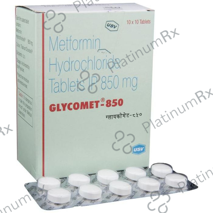 Glycomet 850mg Tablet 10s