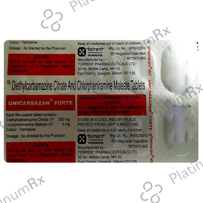 Unicarbazan Forte Tablet 10 Tablet