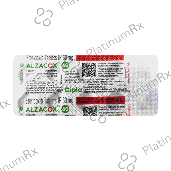 Alzacox 60mg Tablet 10s