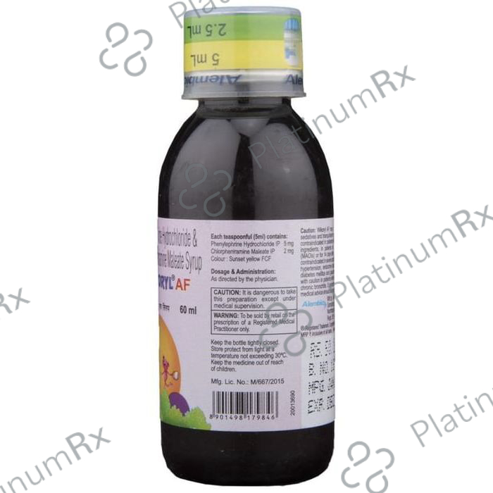 Wikoryl AF 2/5mg Syrup 60ml