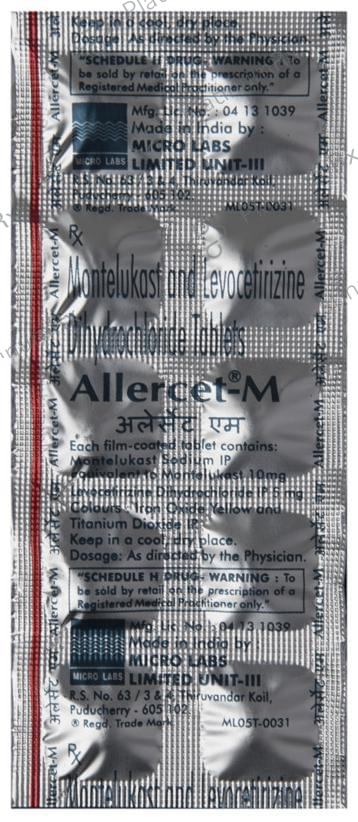 Allercet M 5/10mg Tablet 10s