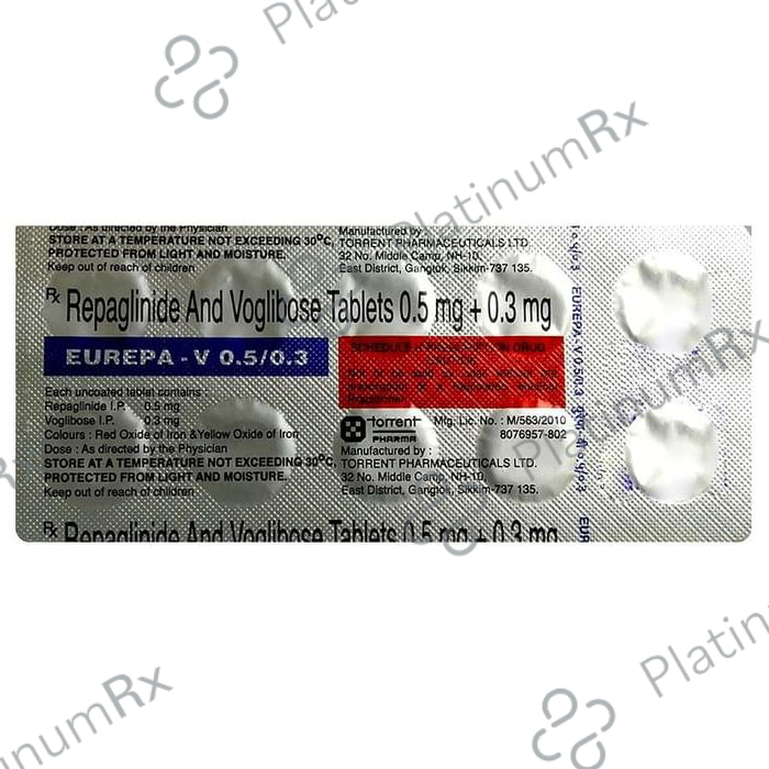 Eurepa V 0.5/0.3mg Tablet 10s