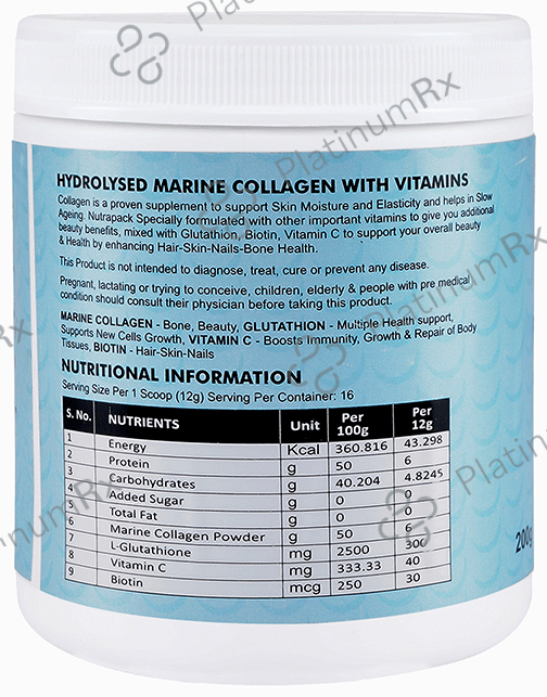 NutraPack Marine Collagen Powder Orange