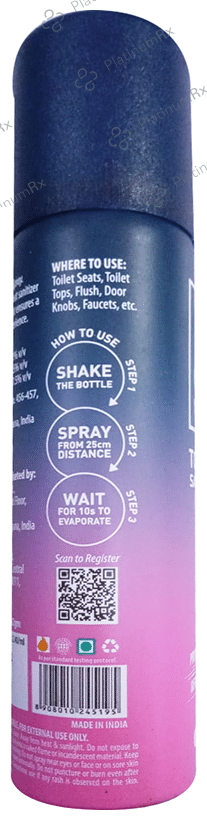 Pee Safe Toilet Seat Sanitizer Spray Floral