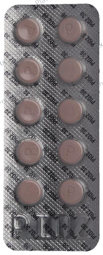 Pioz 30mg Tablet 10s