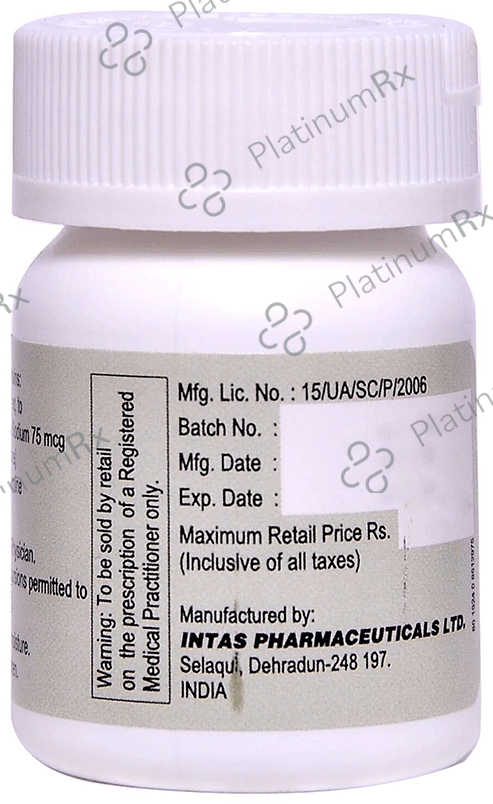 Lethyrox 75 Tablet 100 Tablet