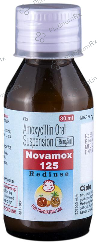 Novamox 125mg Rediuse Oral Suspension 60ml