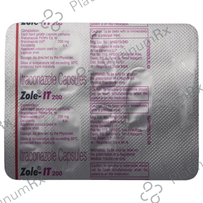 Zole IT 200mg Capsule 10s