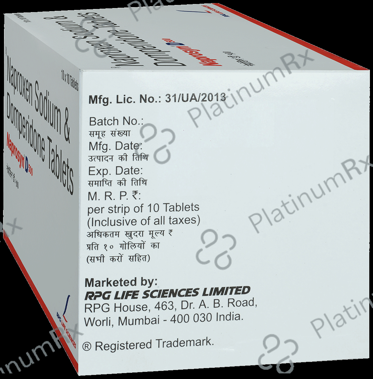 Naprosyn D 10/500mg Tablet 10s
