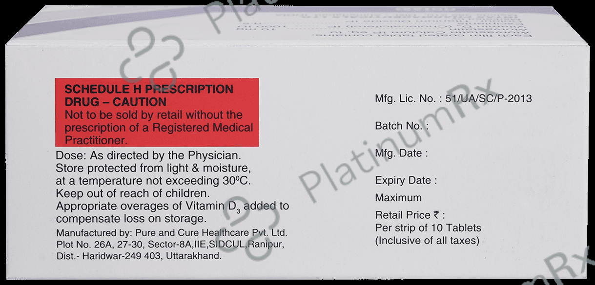 Lipicure D 10/1000IU Tablet 10s