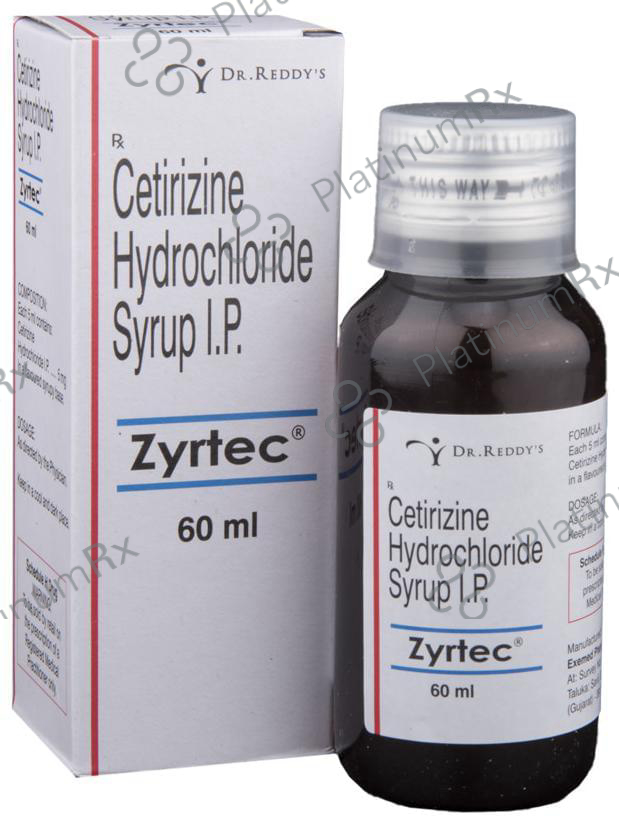 Zyrtec 5mg Syrup 60ml