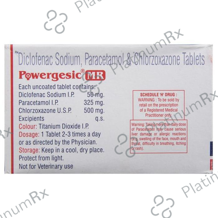 Powergesic MR 500/50/325mg Tablet 10s