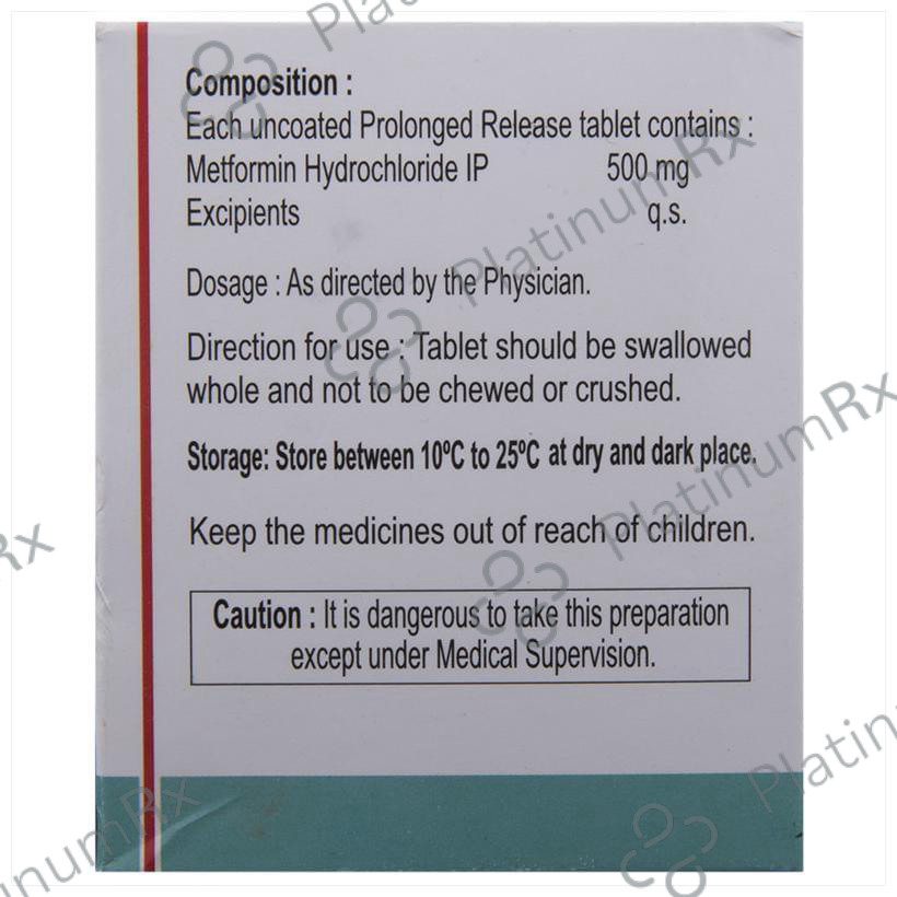 Metafort SR 500mg Tablet 15s