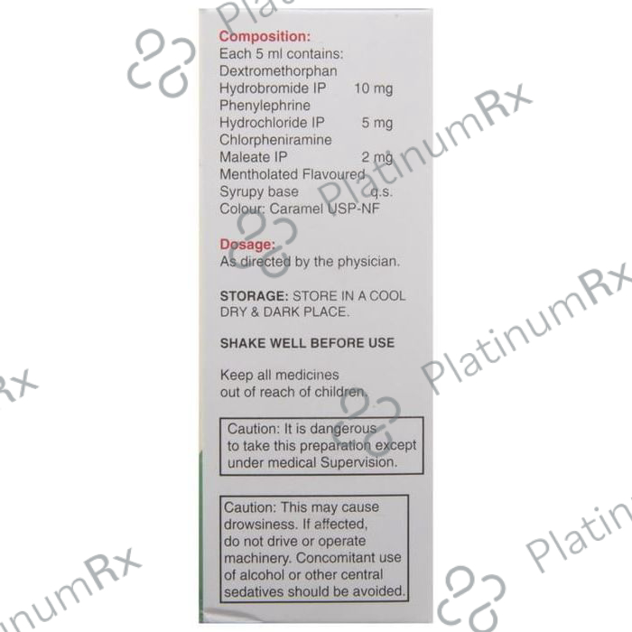 Ascoril D Junior 2/10/5mg Cough Syrup 60ml