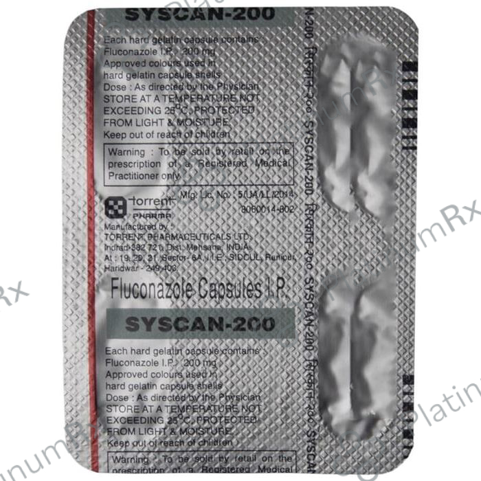 Syscan 200mg Capsule 4s