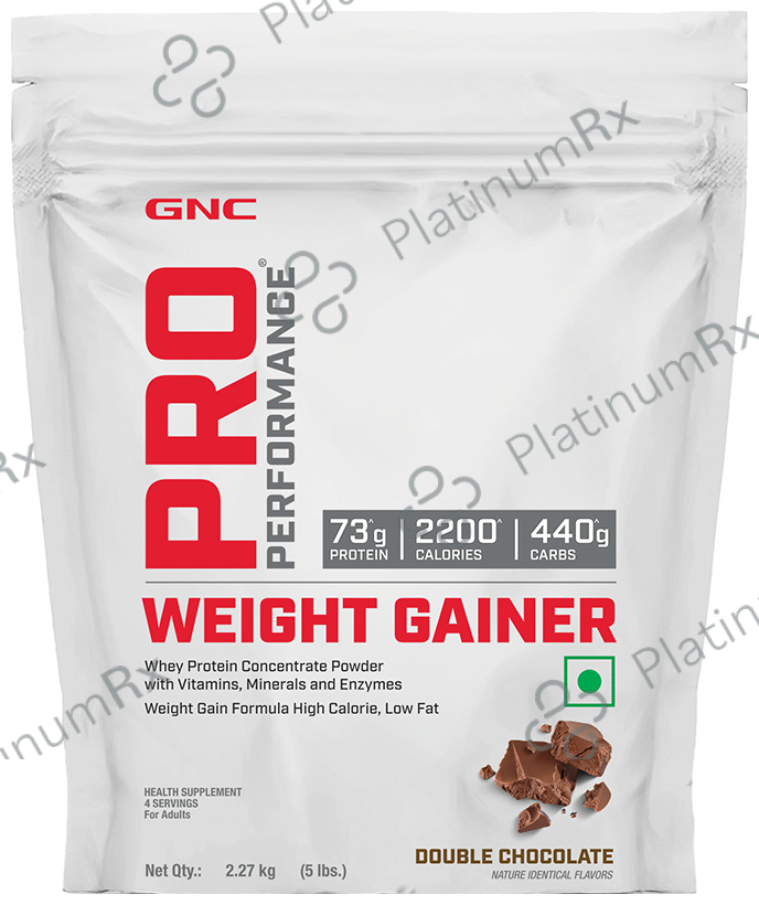 GNC Pro Performance Weight Gainer with Whey Protein - Flavour Powder Double Chocolate 5 lb