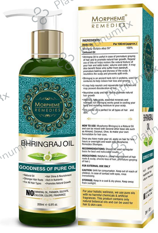 Morpheme Pure Bhringraj Hair Oil 200 ml