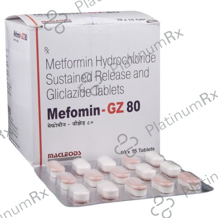 Mefomin GZ 80/500mg Tablet SR 15s
