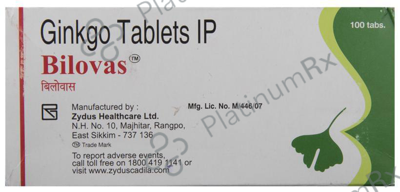 Bilovas Tablet Ginkgo Extract 10s