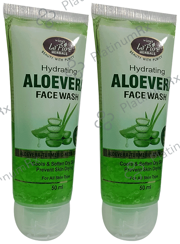 Wings Hydrating Aloevera Face wash (50ml Each)