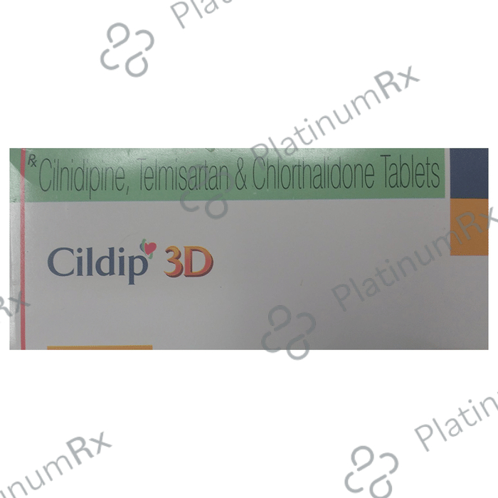 Cildip 3D 6.25/10/40mg Tablet 10s