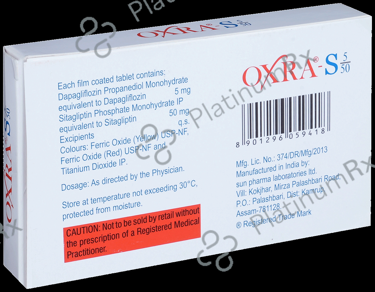 Oxra S 5mg/50mg Tablet 15s