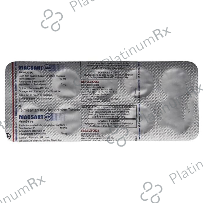 Macsart AM 40/5mg Tablet 10s