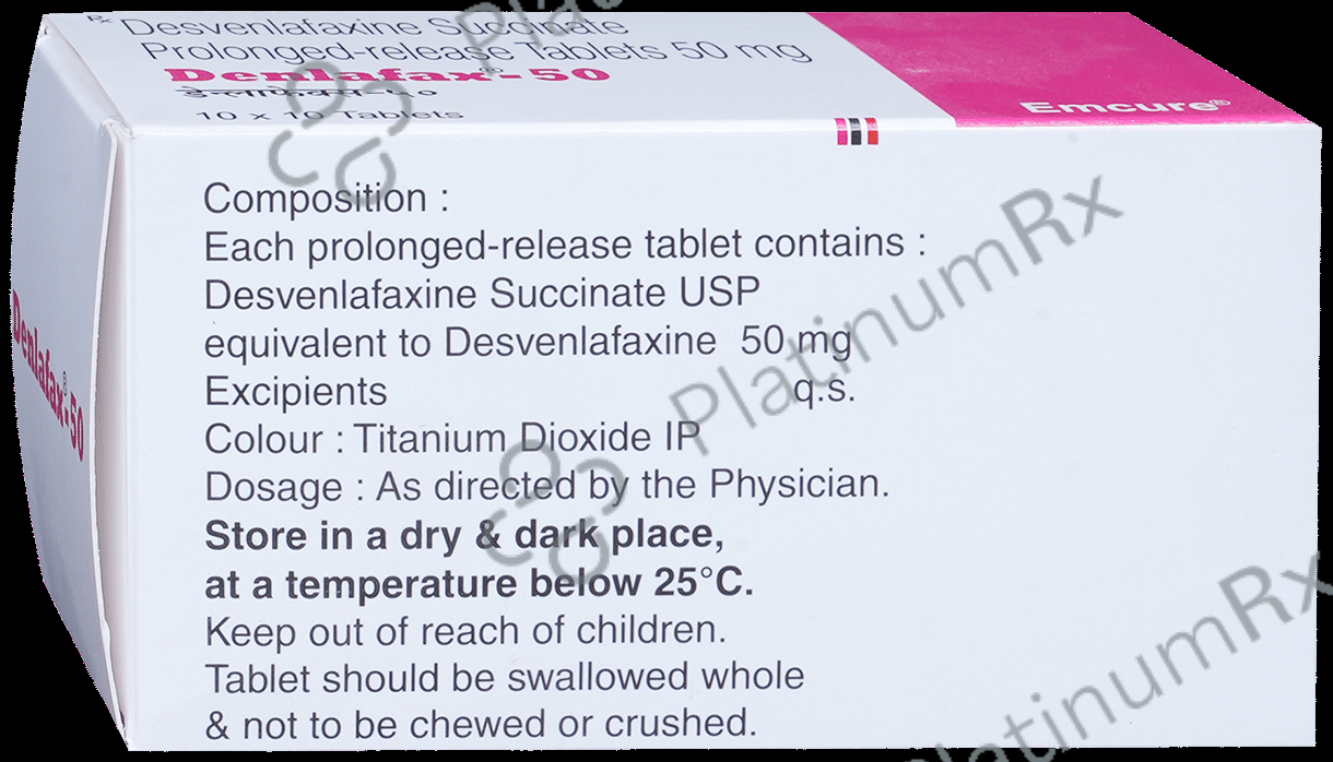 Denlafax 50mg PR Tablet 10s