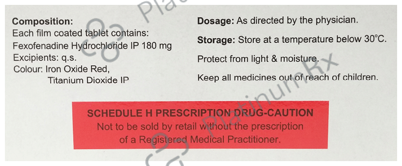 Fexofred 120 Tablet