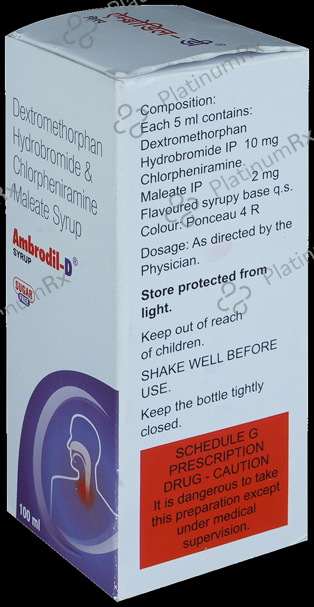 Ambrodil D 2/10mg Sugar Fre Syrup 100ml