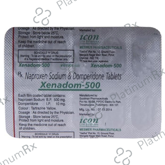 Xenadom 10/500mg Tablet 10s