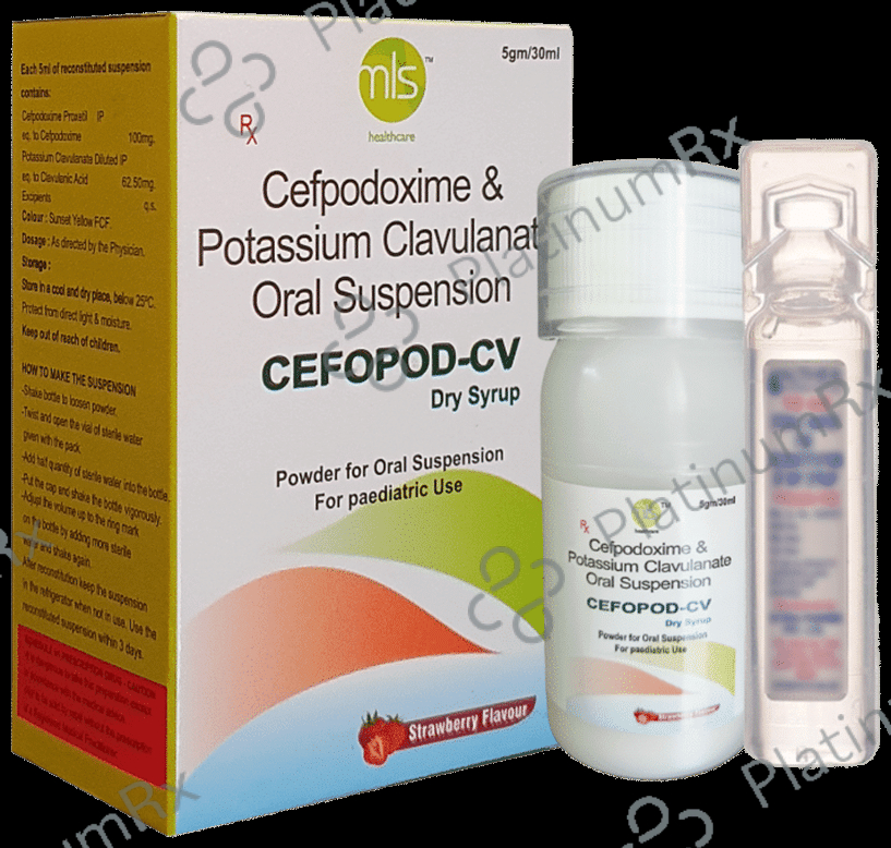 Cefopod-CV Dry Syrup Strawberry