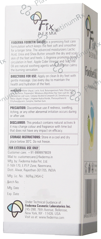 Fixderma Foobetik Cream 50gm