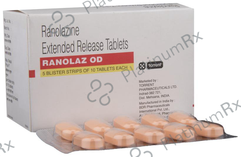 Ranolaz OD ER 1000mg Tablet 10s