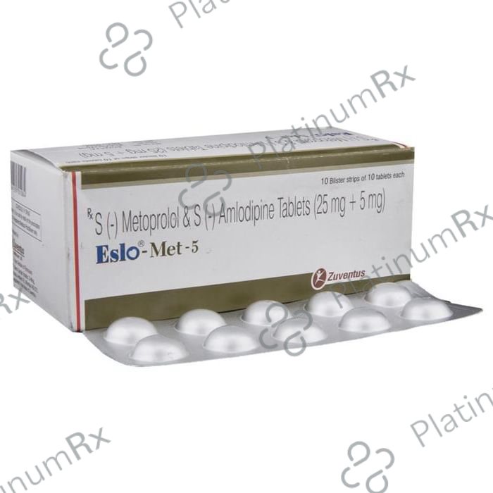 Eslo Met 5/25mg Tablet 10s