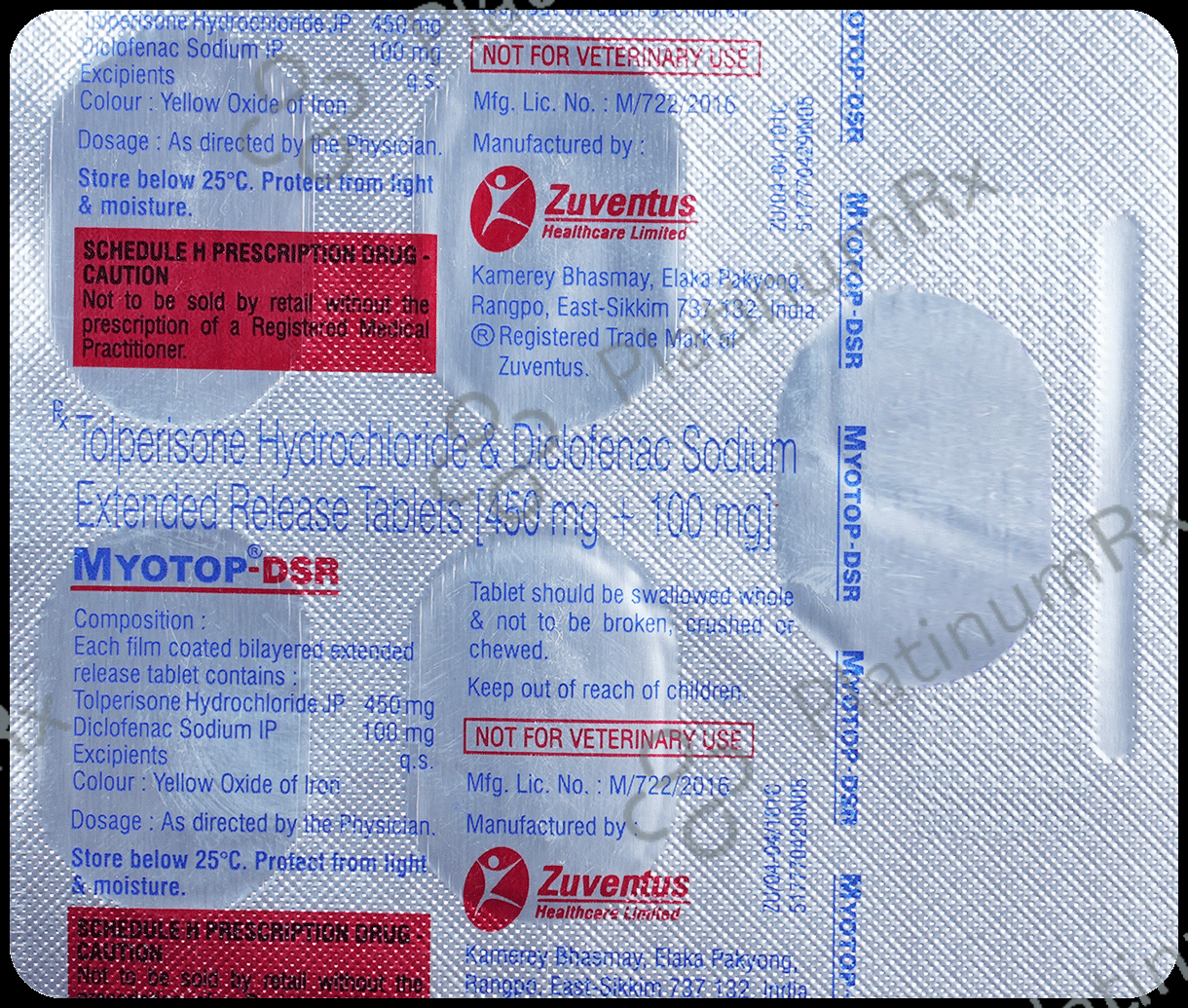 Myotop DSR 450/100mg Tablet 5s